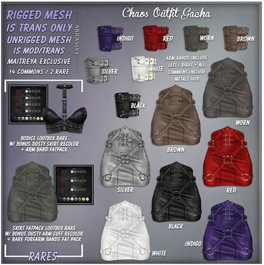 [ abrasive ] Chaos Arm Bands - Silver 2