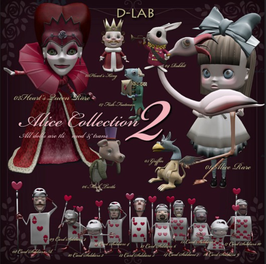 Second Life Marketplace - D-LAB ALICE 2 - 12 Card Soldiers 5