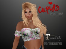 *CF* Off Shoulder Halter MAITREYA Tropical Bird