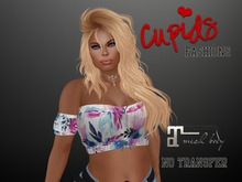 *CF* Off Shoulder Halter MAITREYA Sweet Floral