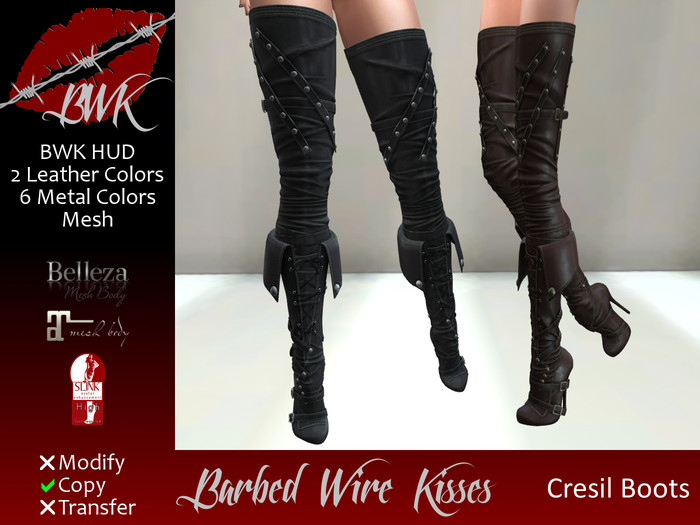{BWK} Mesh Cresil Boots (Boxed)