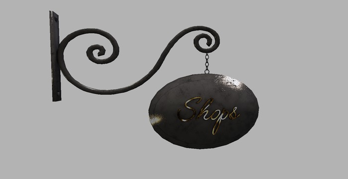 DaD DESIGN "08 Wall Sign Shops"