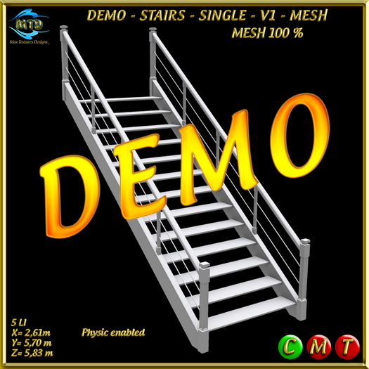 DEMO - STAIRS - SINGLE - V1 - MESH