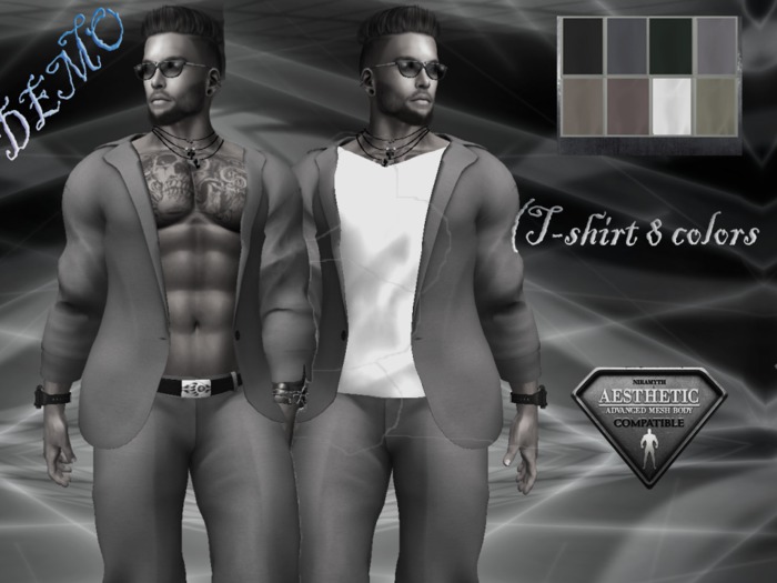 Demo 6 jacket with T-shirt + trousers (T-shirt 8 colors ) for  AESTHETIC