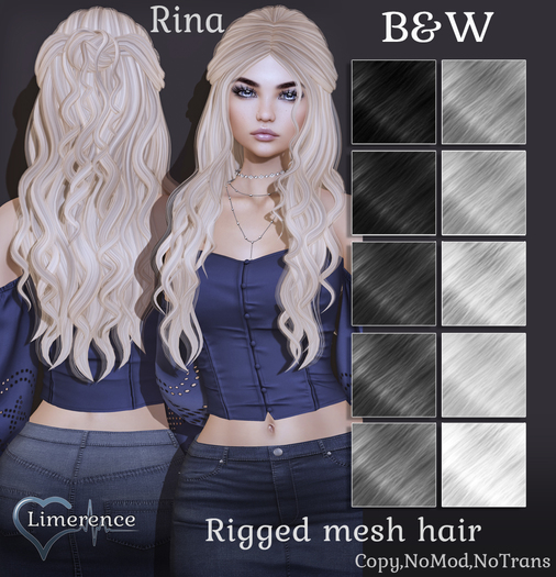 {Limerence} Rina hair-B&W