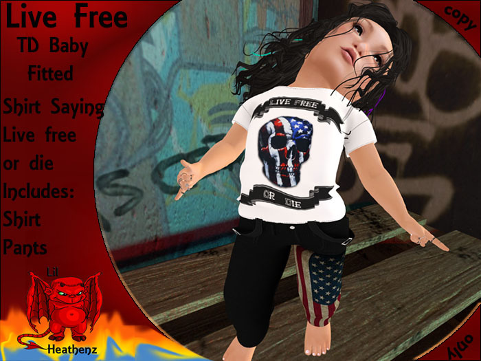 ~LH~Live Free TD Baby Fitted (Box) Add