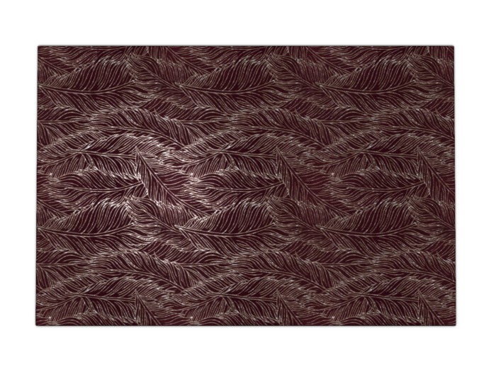 Pomegranate - Gilded Feathers Rug - Amaranth