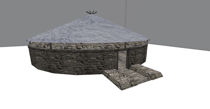 *OL* Celtic Main Hut Snow Boxed