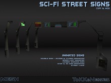 **To(kk)en Industries** Sci-Fi Street Signs (Mesh)