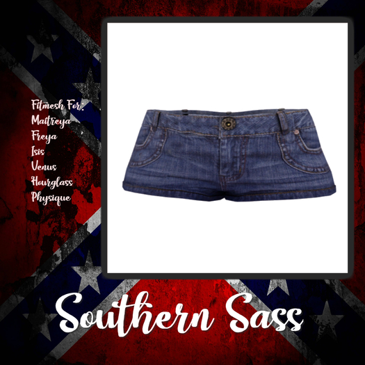 Blue Fade Denim Shorts