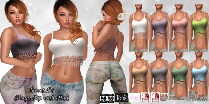 Sweet E's Solid Color Tonya Top with HUD