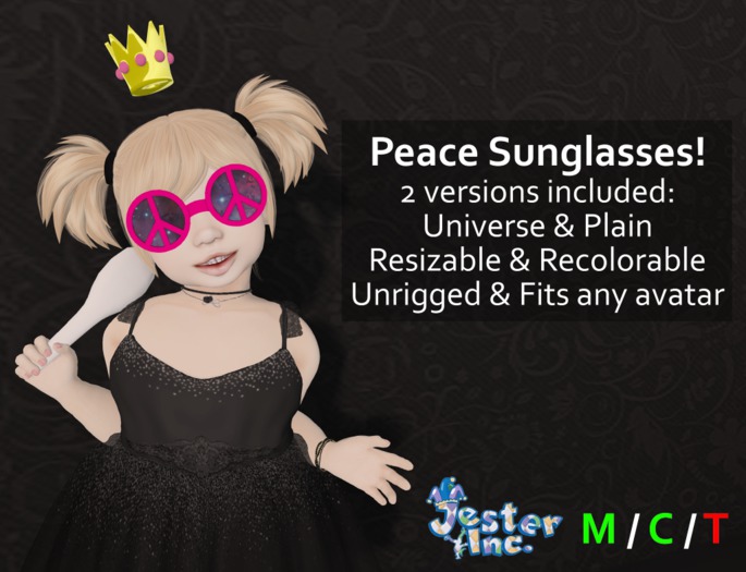 [Jester Inc.] Peace Sunglasses! - BOXED