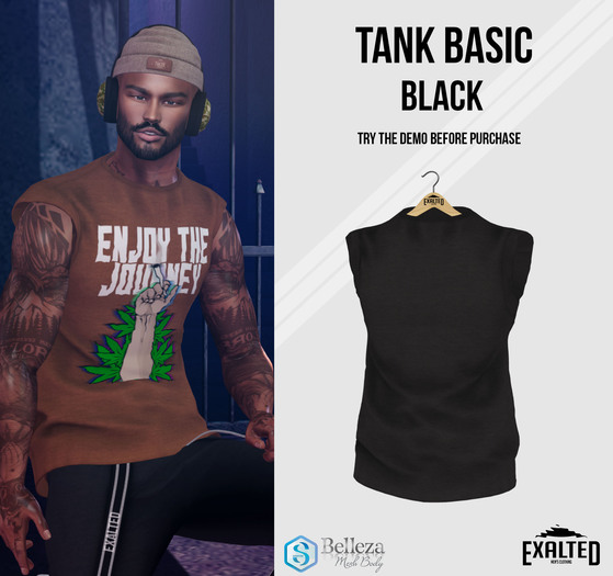 ExalteD - Tank Basic {Signature & Belleza} Black