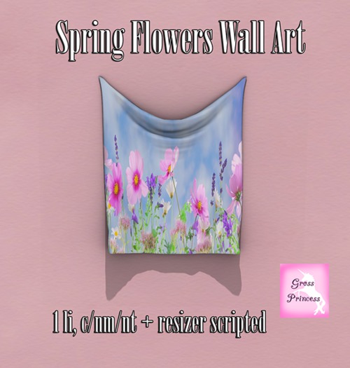{.Gross Princess.} Spring Flowers Wall Art