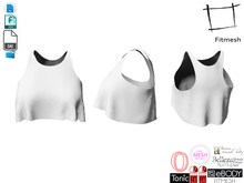 WC362 Women's Crop Racer Back Top FITMESH Devkit