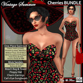 C&F Vintage Summer Swimsuit Outfit Cherries - Mesh, Fitmesh & Mesh Body Sizes