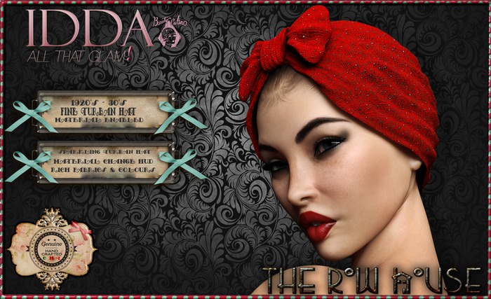 The Row House  "IDDA"  Fine Turban Hat