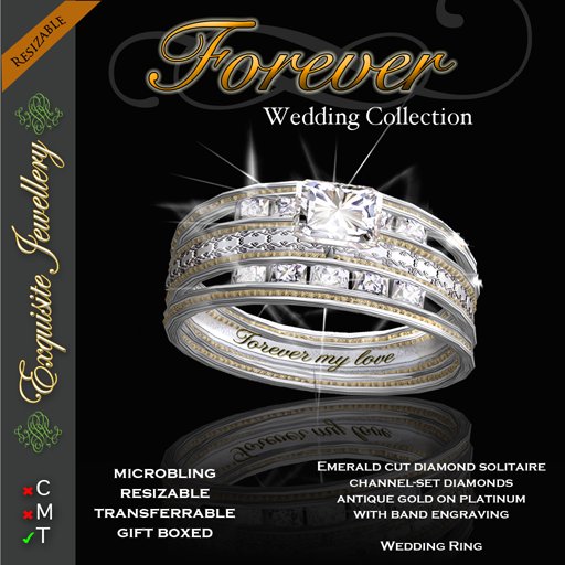 Exquisite Jewellery: Forever Wedding Engagement Ring Collection Platinum