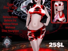 Ripped Blood TieDye Dress
