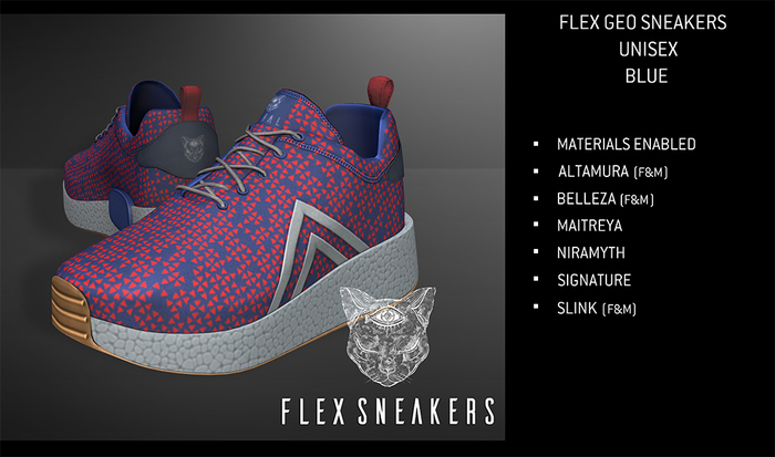 Feral - Flex Sneakers Geo - Blue