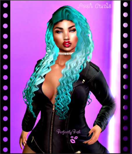 Perfectly Posh -Posh Curls - turquoise - Boxed