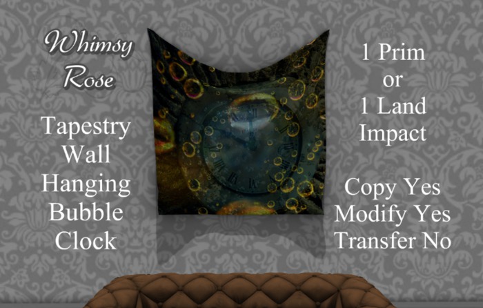 [WR] Wall Hanging Tapestry Bubble Clock (Copy/Mod)