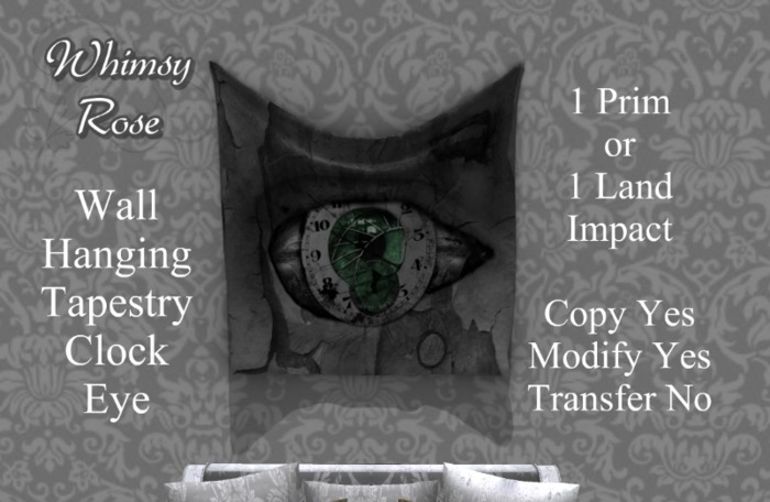 [WR] Tapestry Wall Hanging Clock Eye (Copy/Mod)
