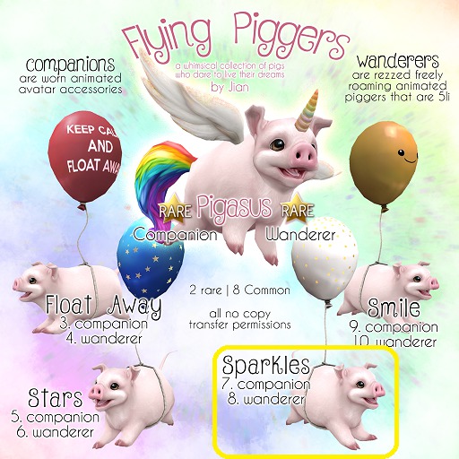 JIAN Flying Piggers 8. Sparkles Wanderer BOX