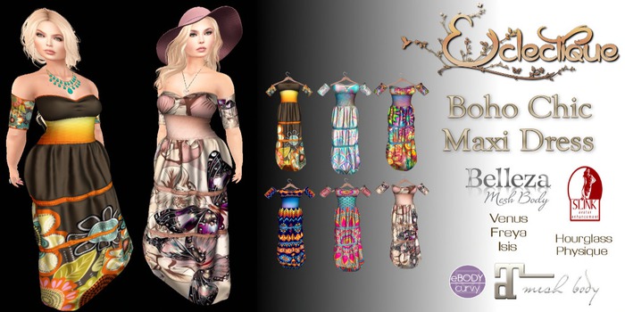 [Eclectique] - Boho Maxi Dress - FATPACK