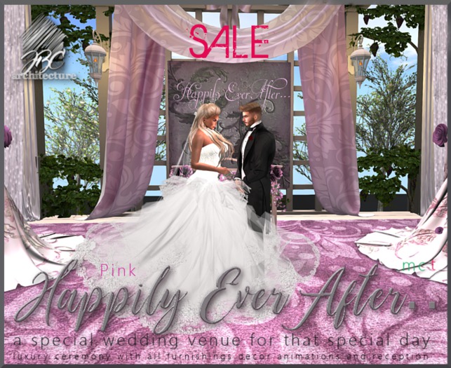 JBC On Sale  , Congratulations "Happily Ever After" Luxury Wedding Venue PINK Edition