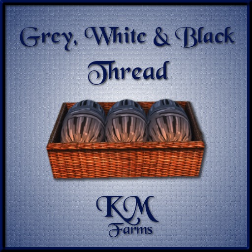 Gray white and blackn Thread [G&S]