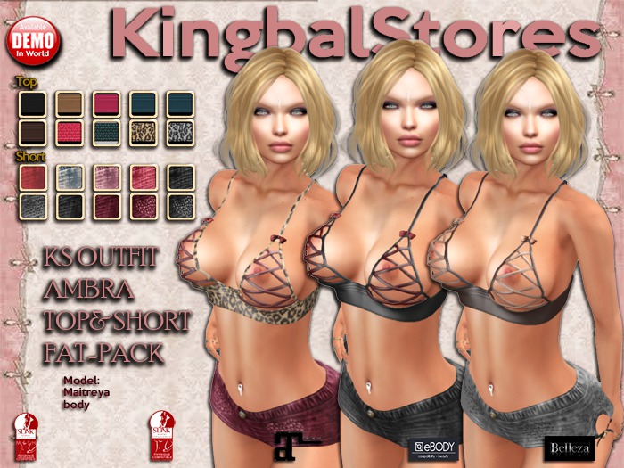 420 KS OUTFIT AMBRA TOP&SHORT FAT-PACK