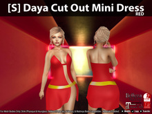 [S] Daya Cut Out Mini Dress Red
