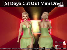 [S] Daya Cut Out Mini Dress Green