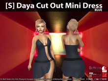 [S] Daya Cut Out Mini Dress Blue