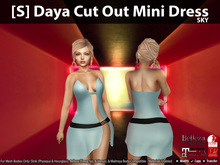 [S] Daya Cut Out Mini Dress Sky