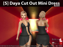 [S] Daya Cut Out Mini Dress Black