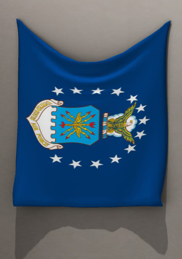 US Airforce flag wall hanging