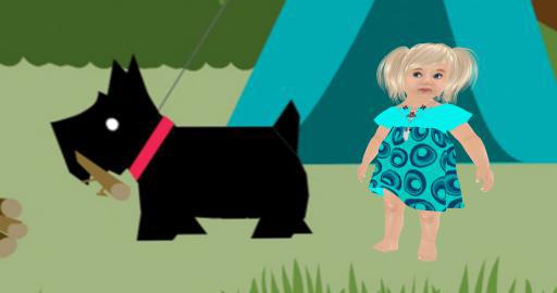 biue circles dress totsipop infant