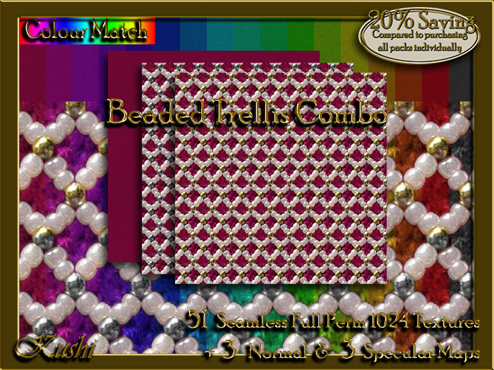Beaded Trellis Combo Textures