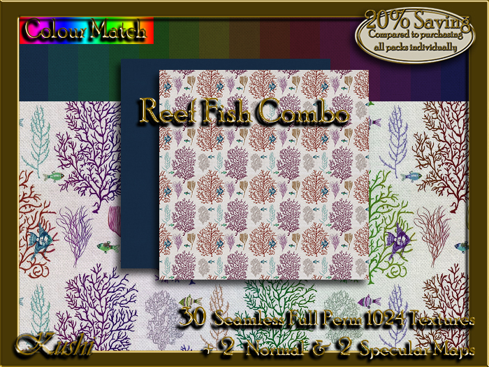 Reef Fish Combo Textures