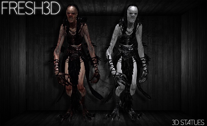 Fresh3D Raven Witch  STATUE