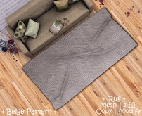 || When I'm Bored || Mesh Rug || Beige Pattern || 1 LI