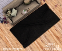 || When I'm Bored || Mesh Rug || Black Pattern || 1 LI