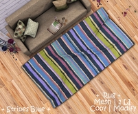 || When I'm Bored || Mesh Rug || Stripes Blue || 1 LI