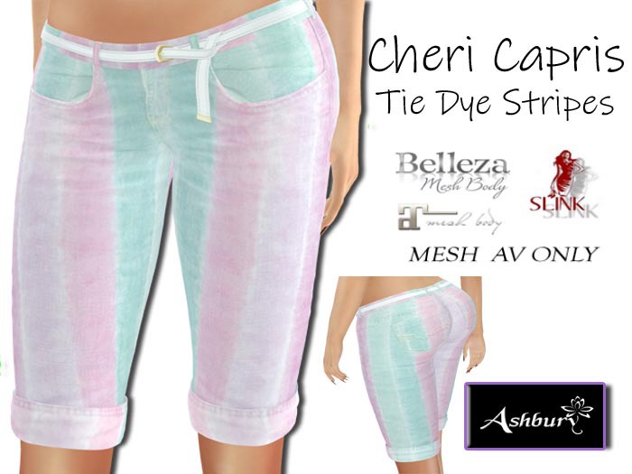 [ASHBURY] CHERI SHORTS-PASTEL STRIPES