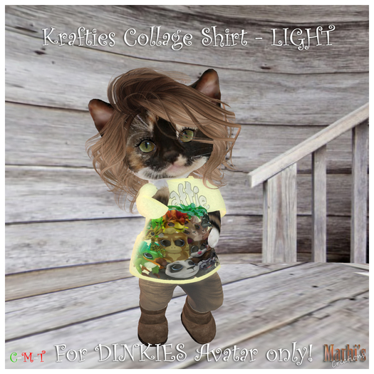 *MC*  DINKIES SHIRT - Krafties Collage (LIGHT)