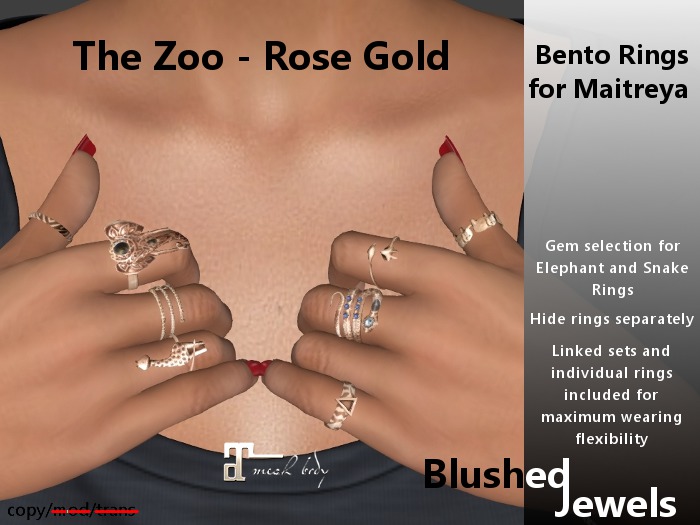 Blushed - The Zoo Bento for Maitreya - Rose Gold