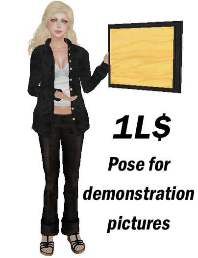 Pose for demonstration pictures