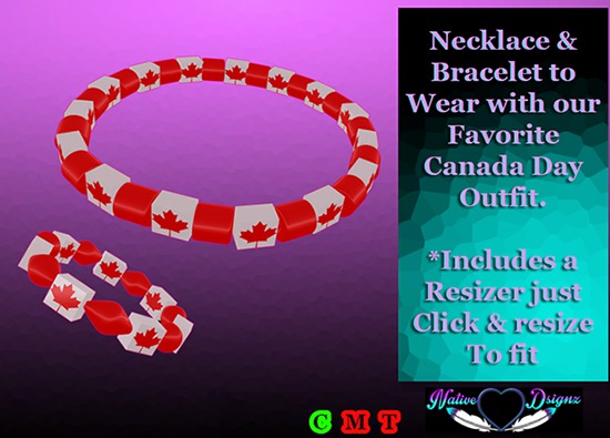 ~NHD~ Canadian Ice Necklace & Bracelet Set